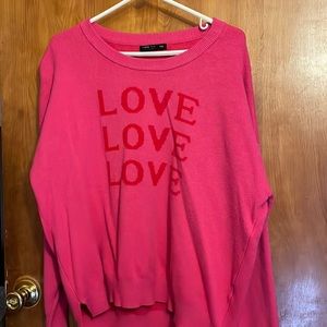 Hot pink sweater Shein brand